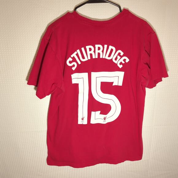 LFC Daniel Sturridge 15 Red Graphic T-Shirt XL Liverpool FC Soccer Shirt Men - Picture 5 of 7